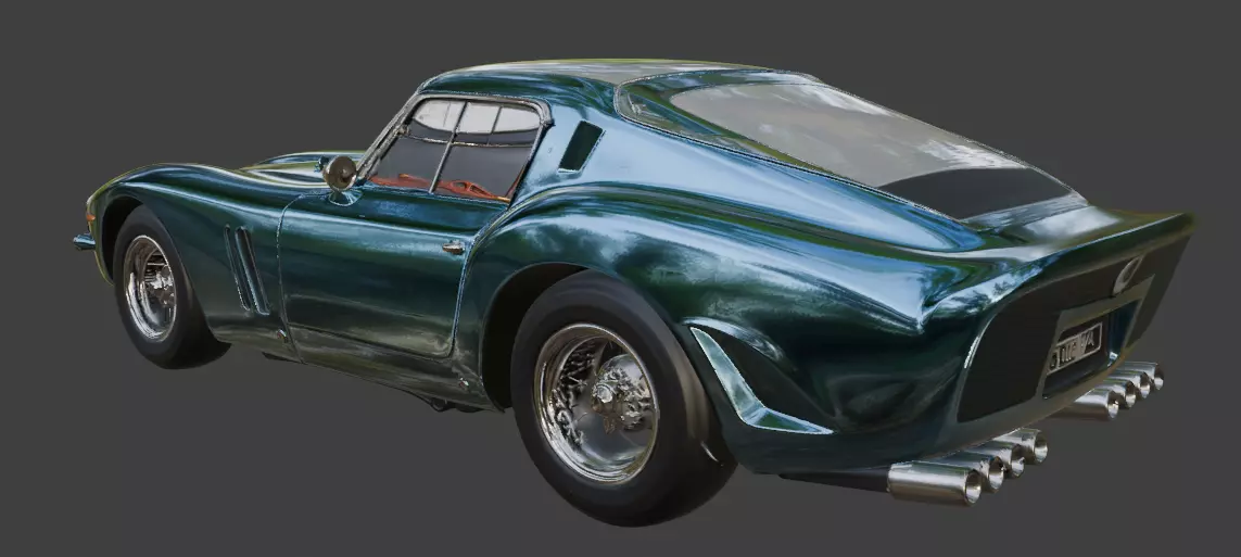 Ferrari 250 GTO 1962 for 3D Printing 3D print model_2