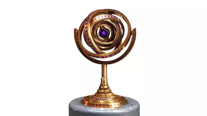 3D printable functional gyroscope dice 3D print model