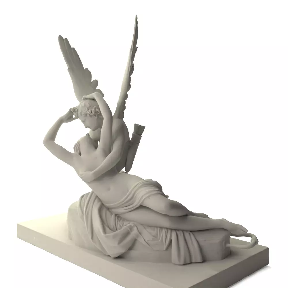 Psyche Revived by the Kiss of Love 3D print model_2