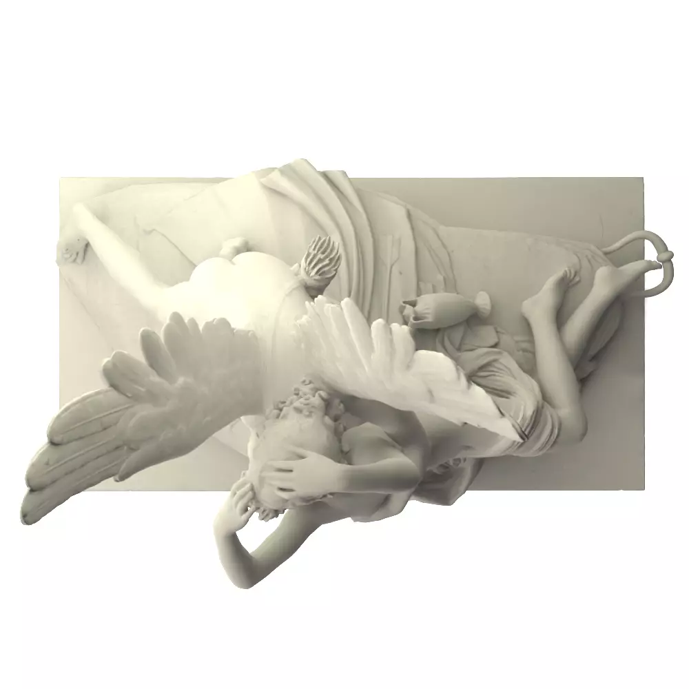 Psyche Revived by the Kiss of Love 3D print model_10