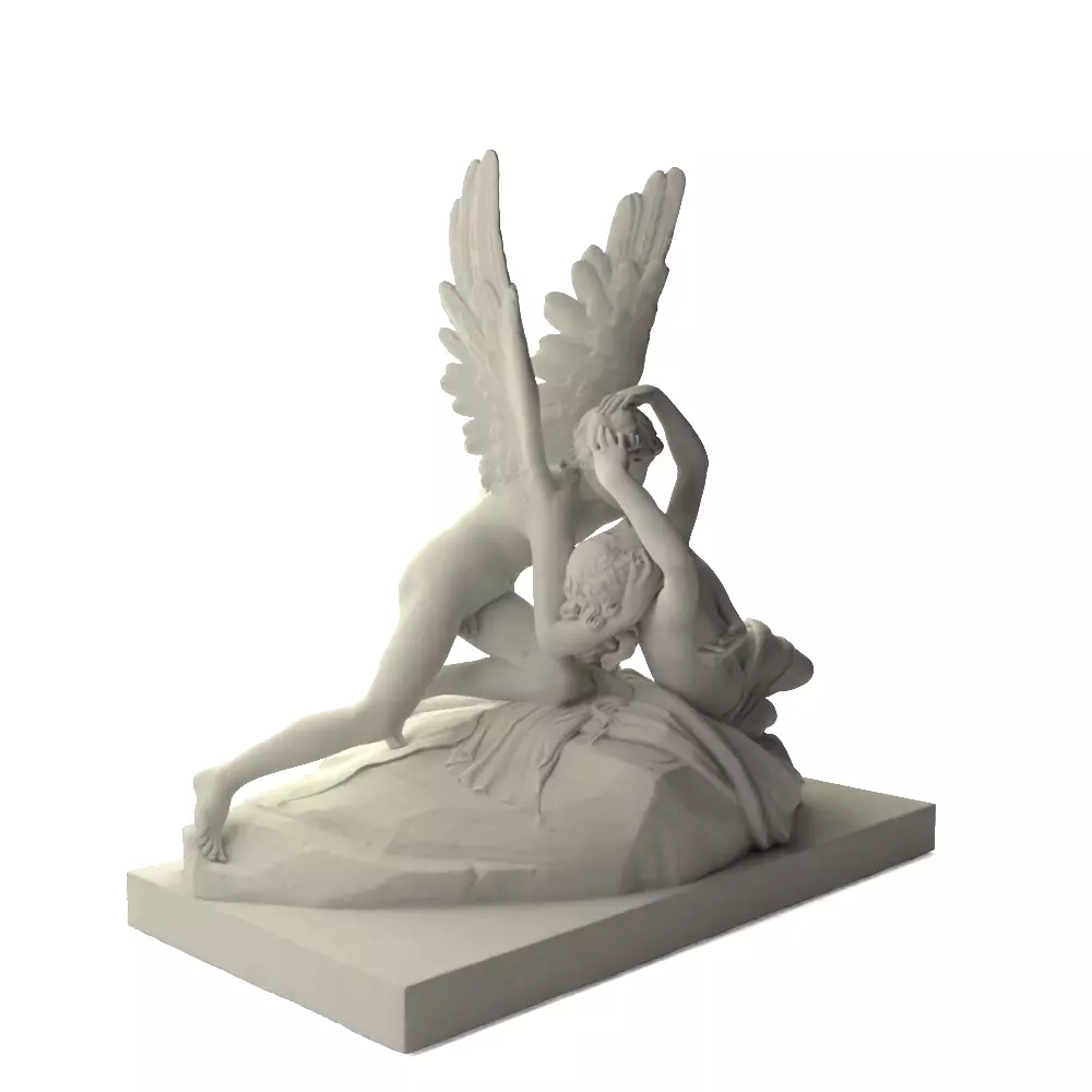 Psyche Revived by the Kiss of Love 3D print model_8