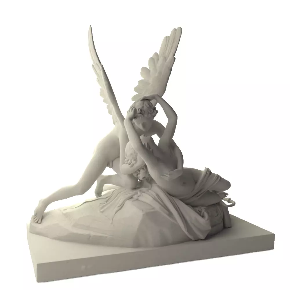Psyche Revived by the Kiss of Love 3D print model_9