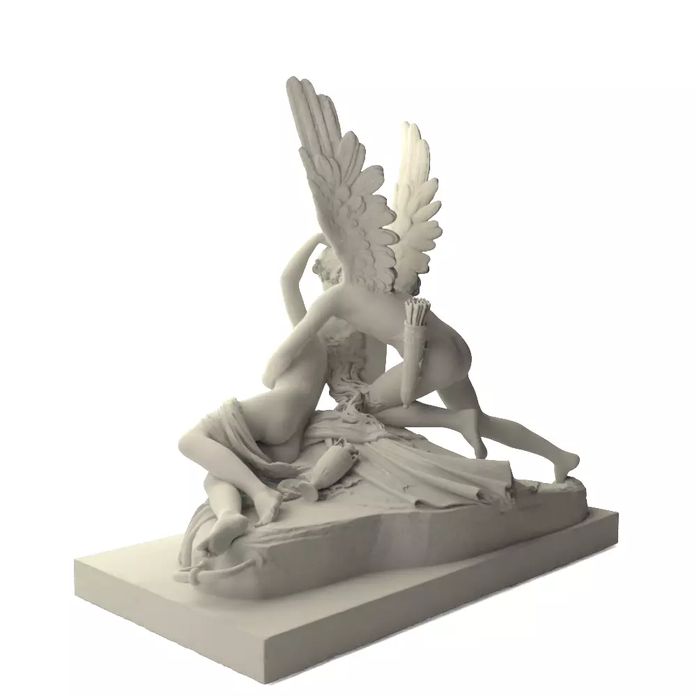 Psyche Revived by the Kiss of Love 3D print model_4