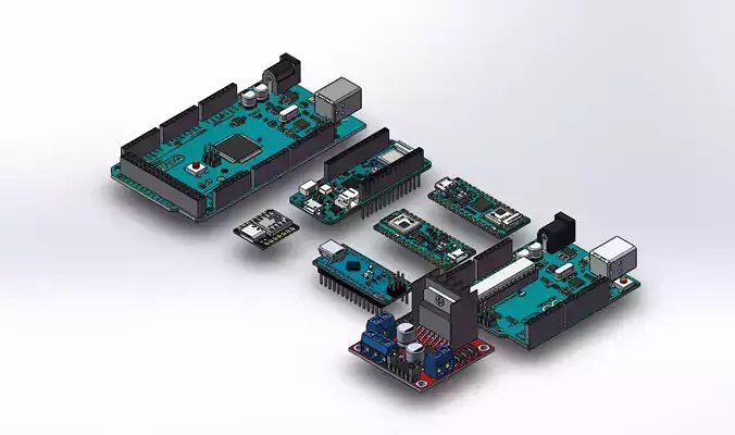 Arduino Development Board Low-poly 3D model
