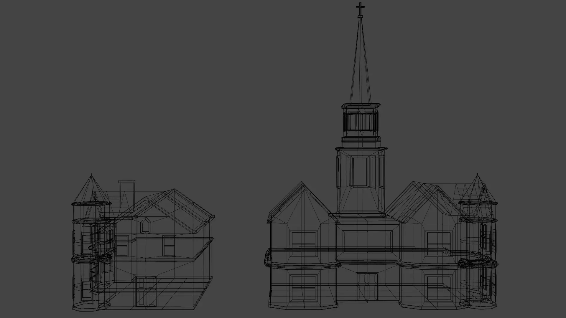 Spooky Mansion 3D model_6