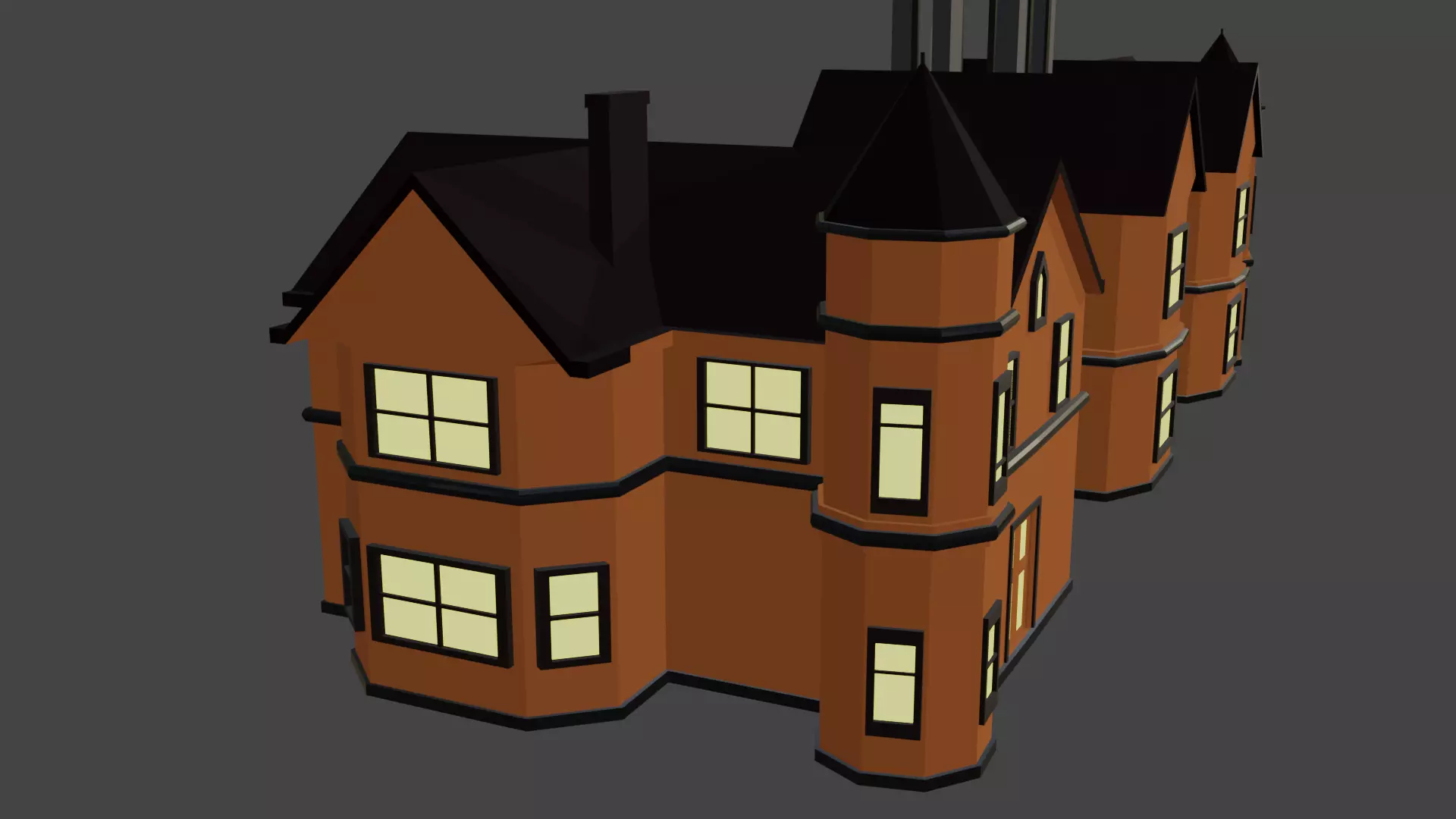 Spooky Mansion 3D model_3