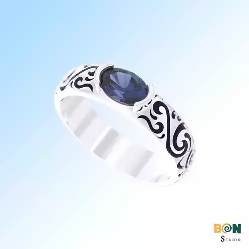 Women Starry Night Ring 3D print model