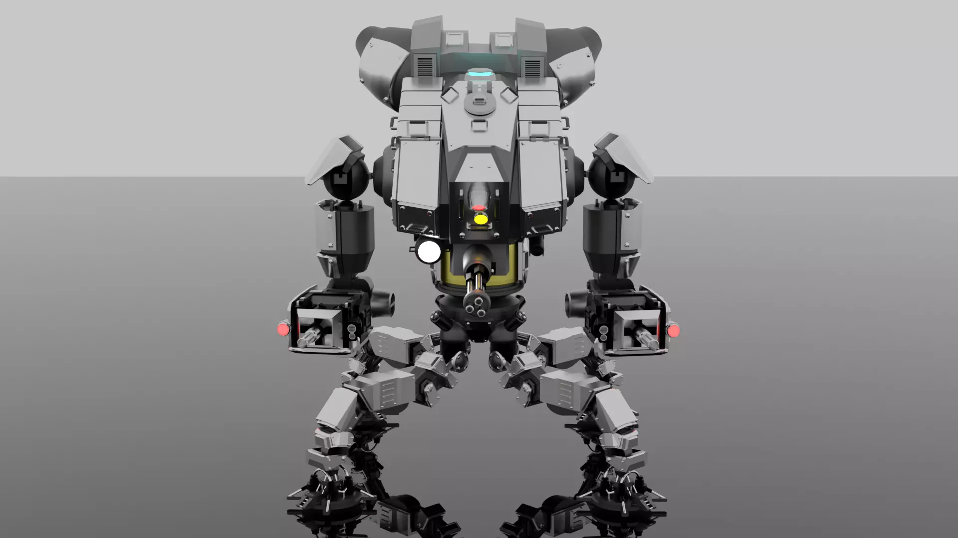 Robot Spider Mecha 3D Model Blend FBX OBJ 3D model_6
