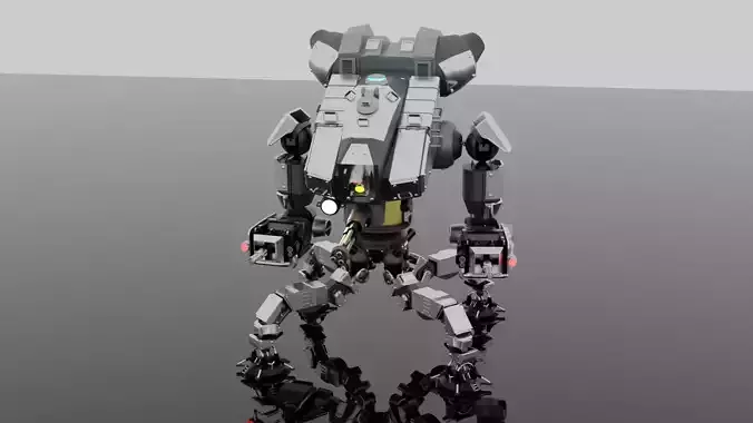 Robot Spider Mecha 3D Model Blend FBX OBJ 3D model