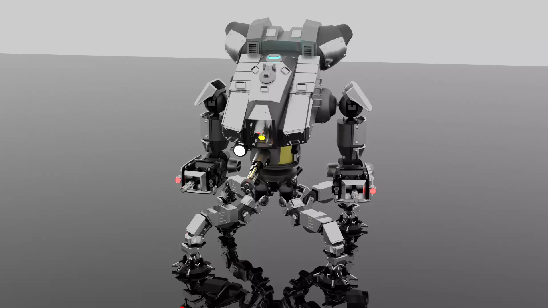 Robot Spider Mecha 3D Model Blend FBX OBJ 3D model_0