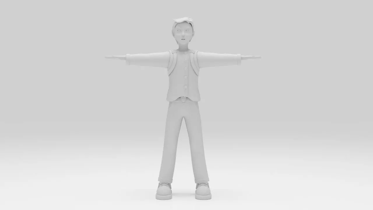 Character Dizol Rigged  Low-poly 3D model_5