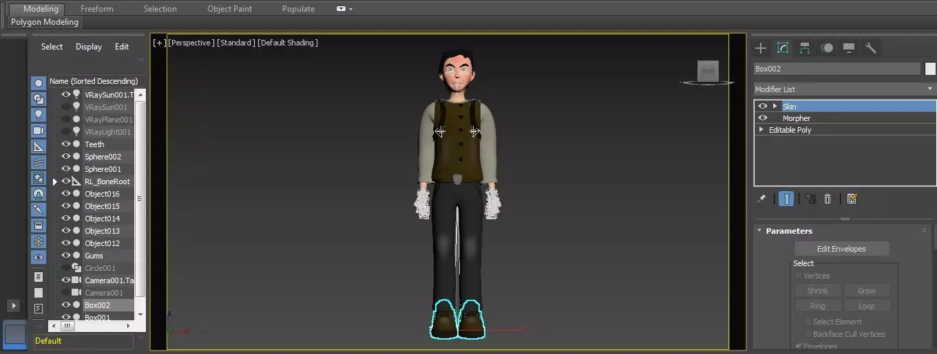 Character Dizol Rigged  Low-poly 3D model_13