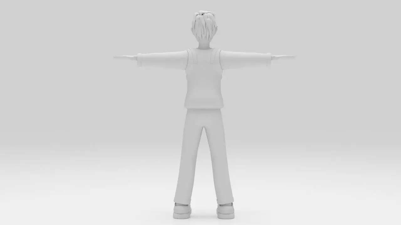 Character Dizol Rigged  Low-poly 3D model_7