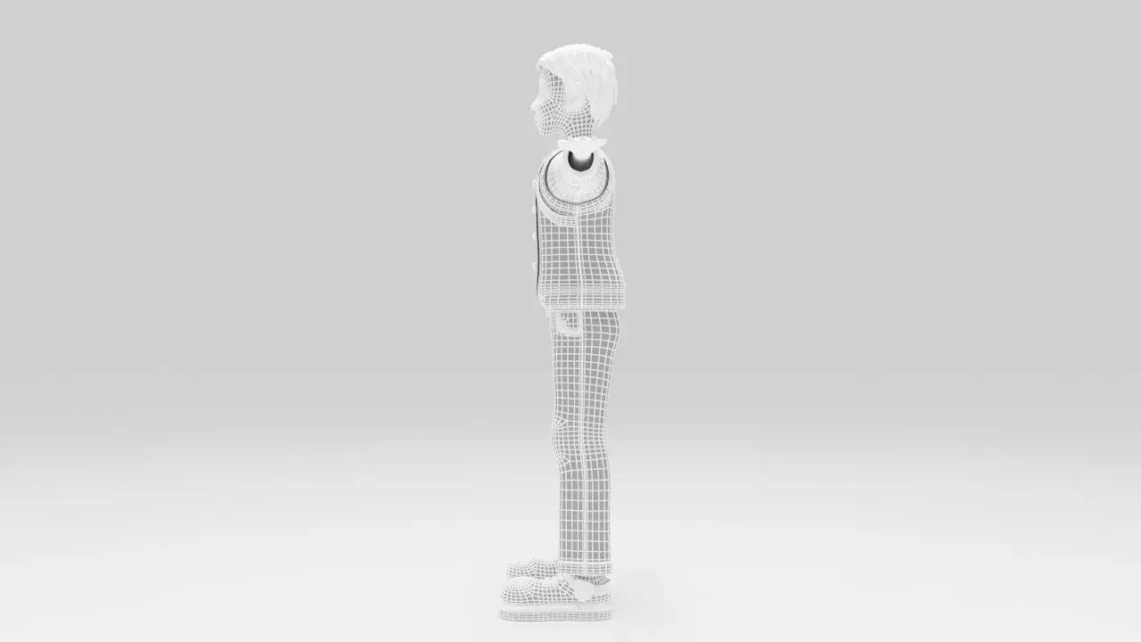 Character Dizol Rigged  Low-poly 3D model_10