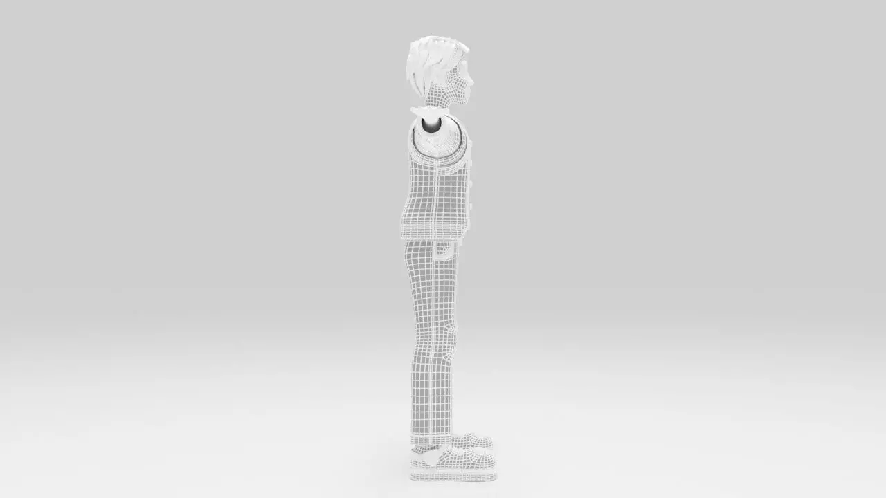 Character Dizol Rigged  Low-poly 3D model_12