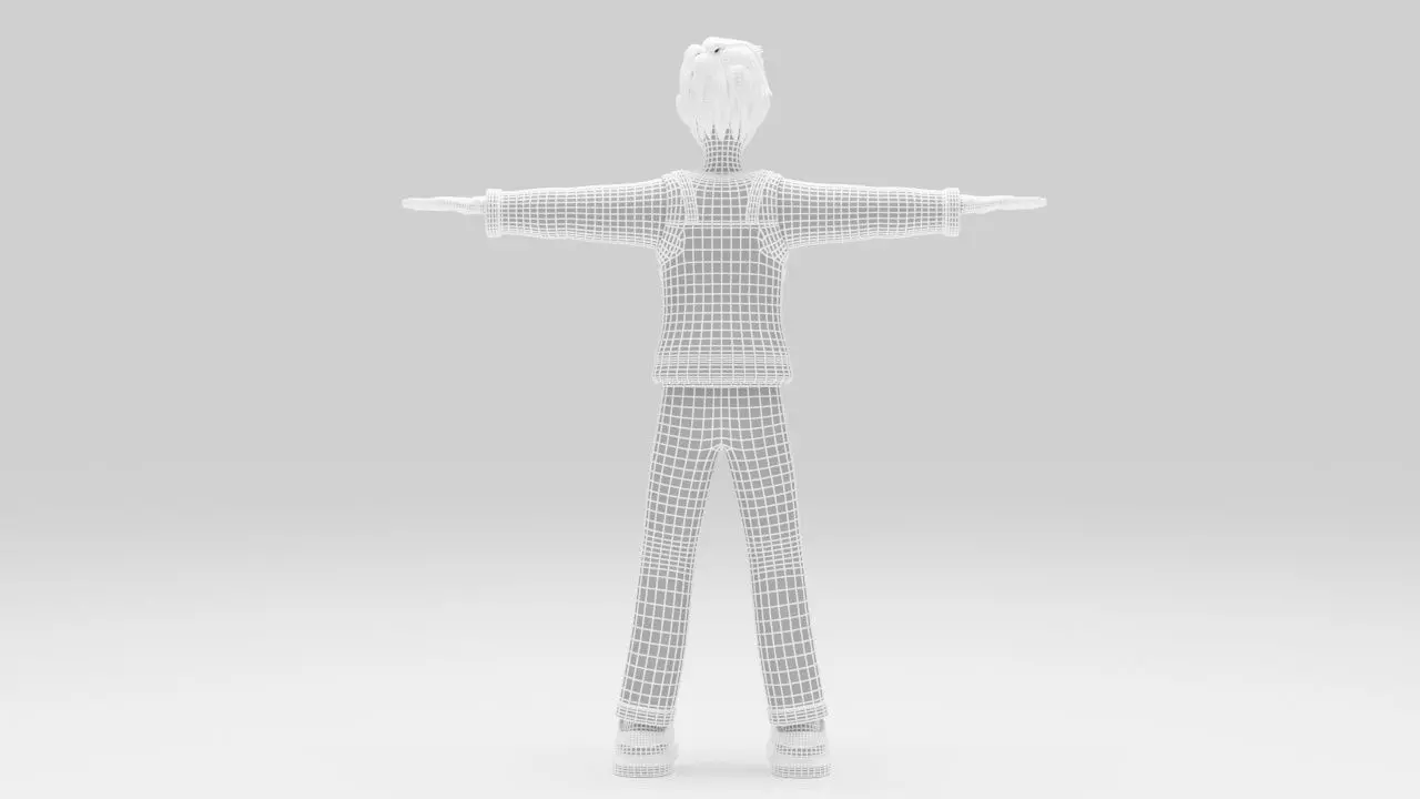 Character Dizol Rigged  Low-poly 3D model_11