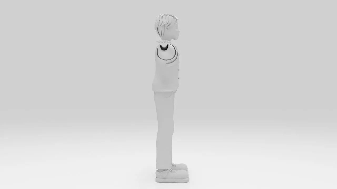 Character Dizol Rigged  Low-poly 3D model_8