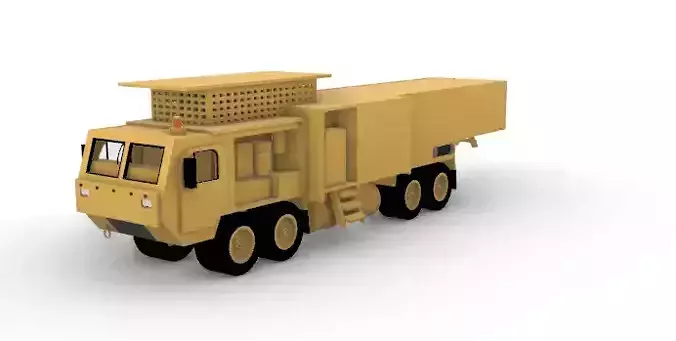 Mobile Nuclear Power Control Truck 5 Sci-Fi Energy