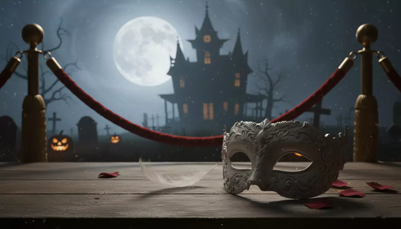 Venetian Mask Elegant 3D Printable Party Mask Festival Accessory 3D model_9