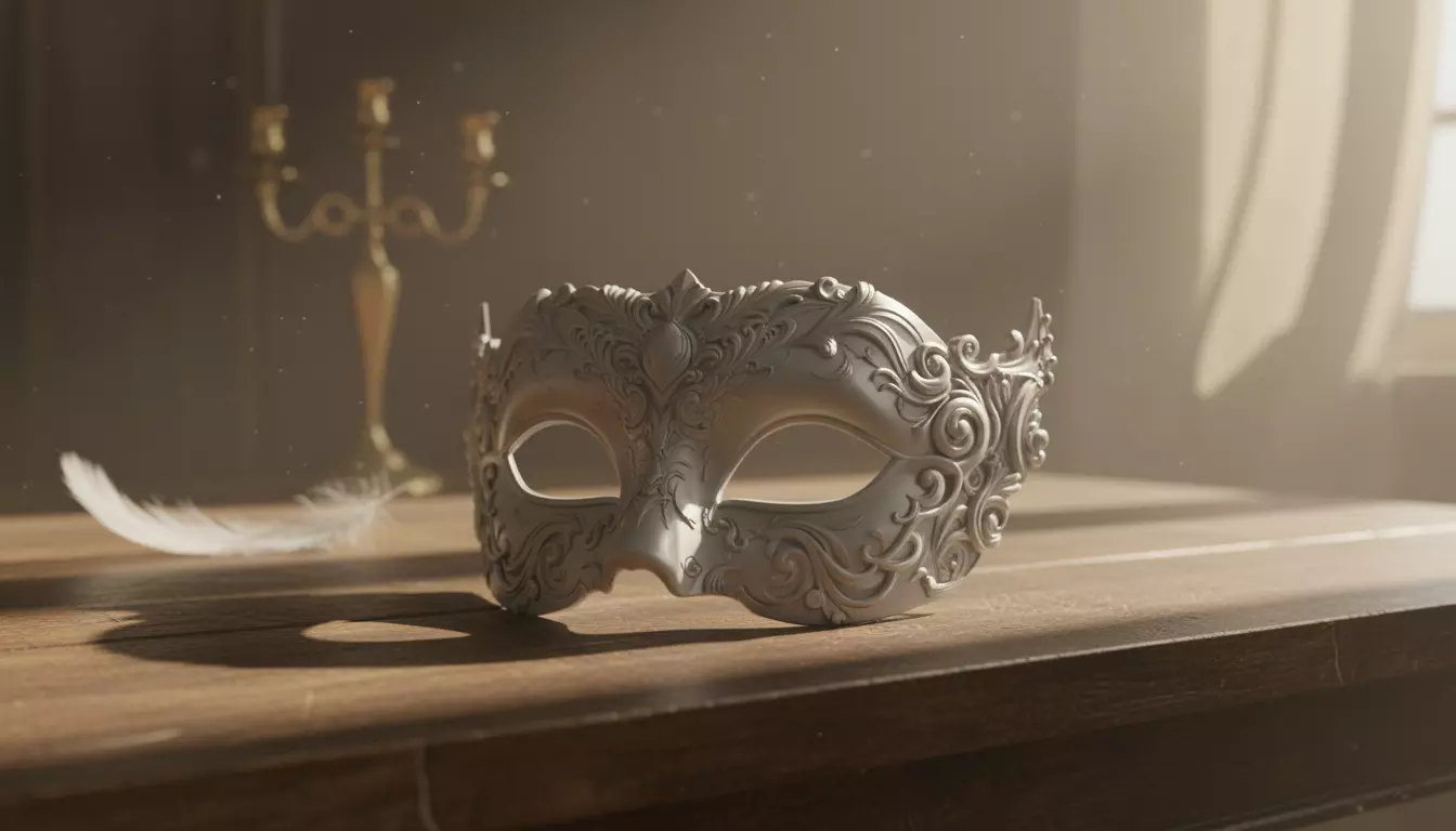 Venetian Mask Elegant 3D Printable Party Mask Festival Accessory 3D model_3