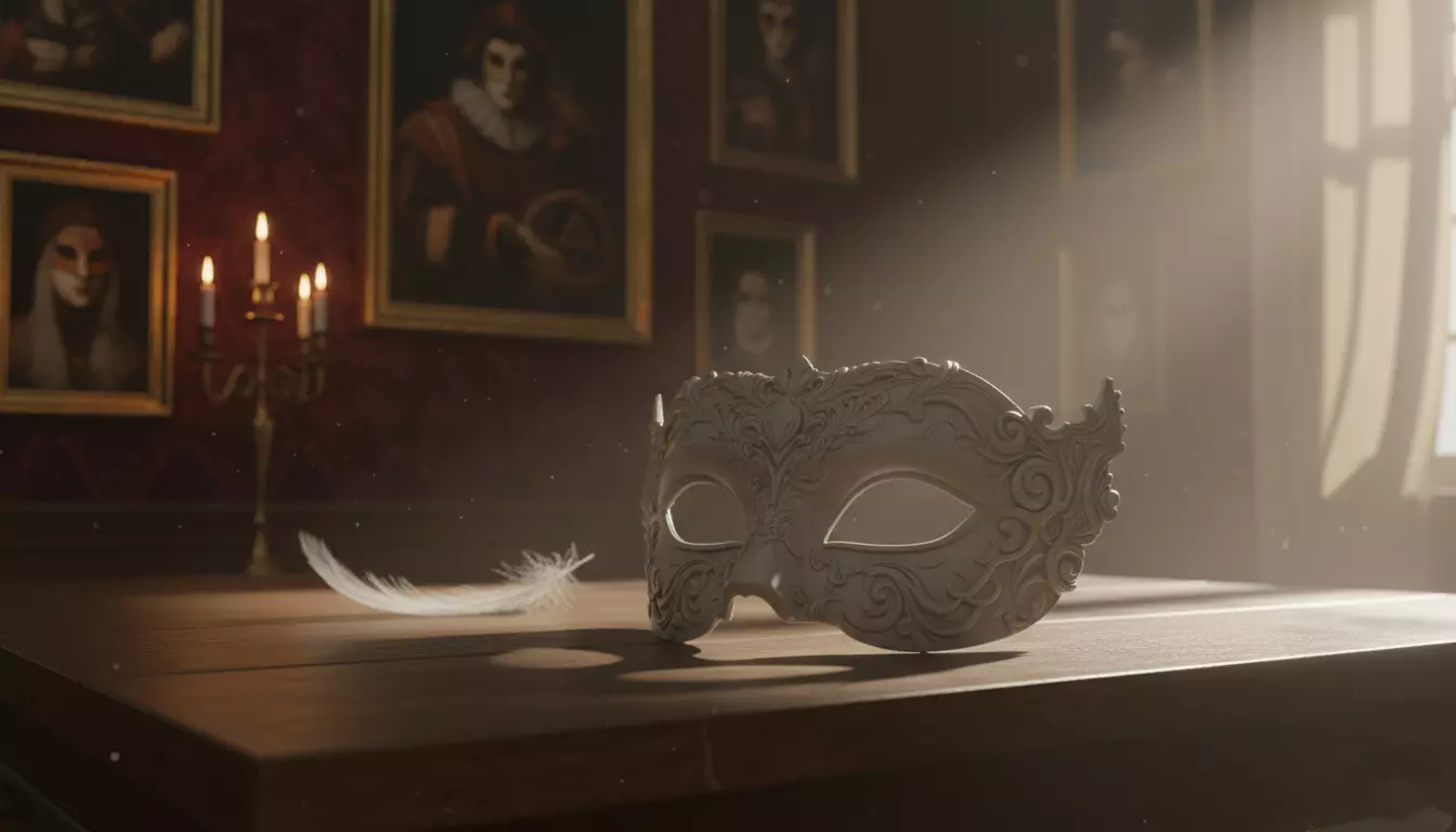 Venetian Mask Elegant 3D Printable Party Mask Festival Accessory 3D model_5