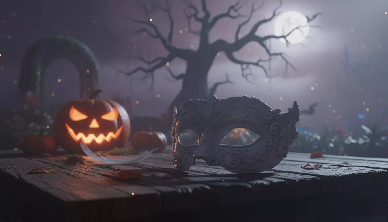 Venetian Mask Elegant 3D Printable Party Mask Festival Accessory 3D model_7