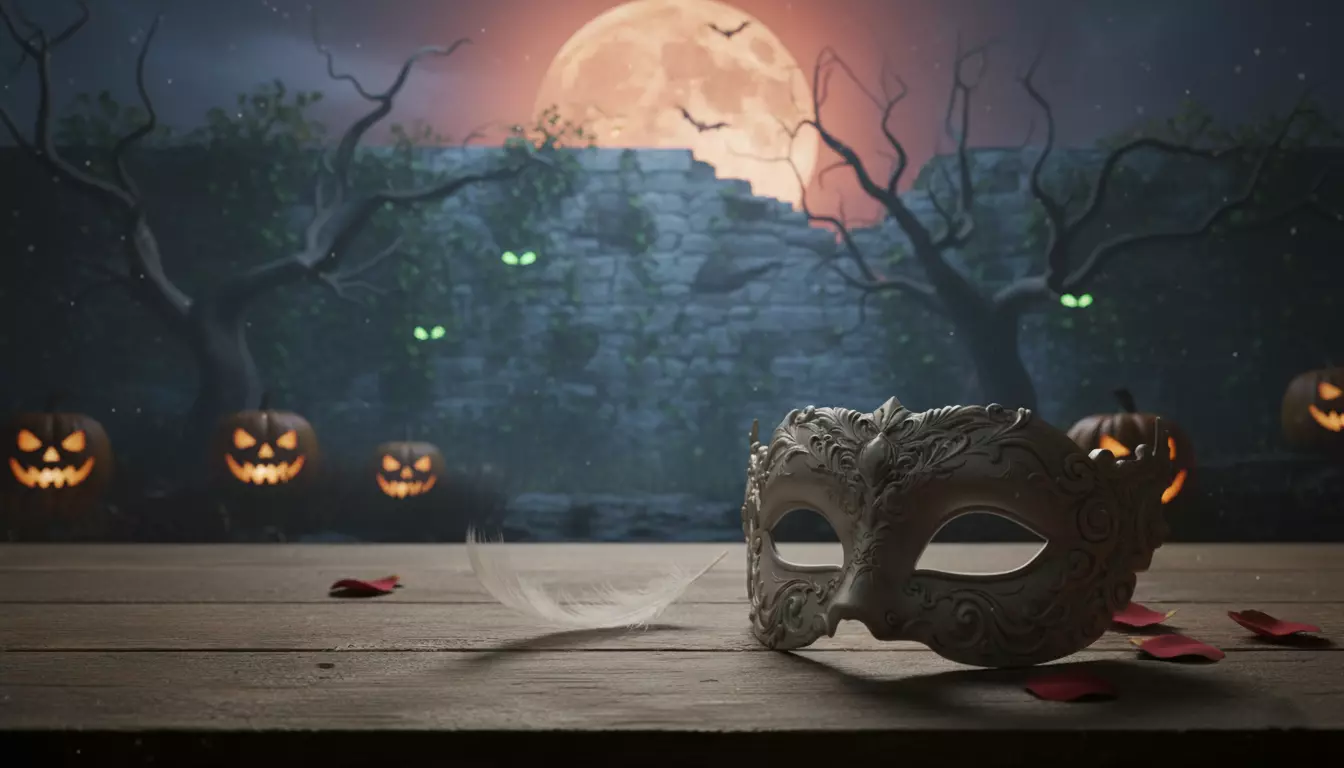 Venetian Mask Elegant 3D Printable Party Mask Festival Accessory 3D model_1