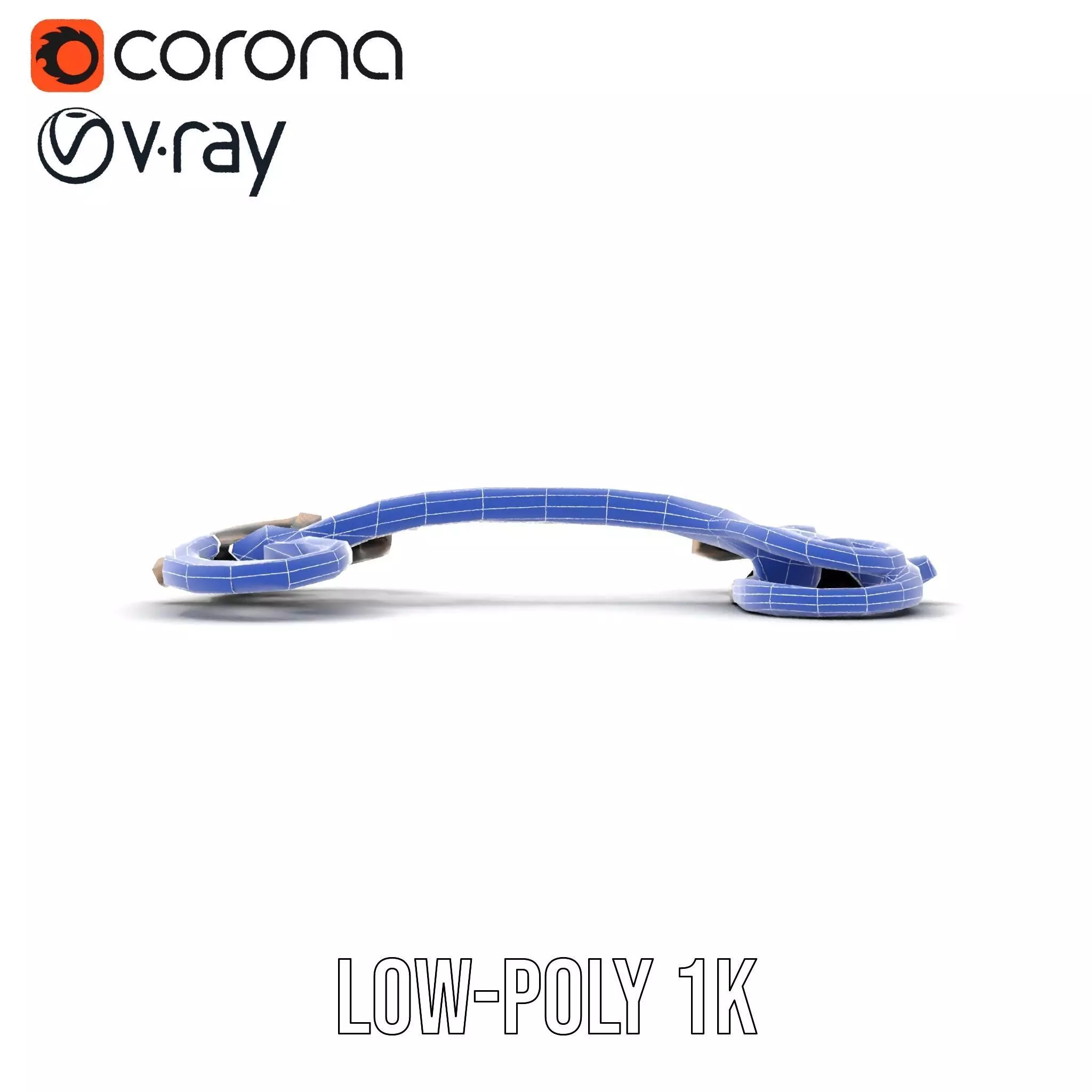 Ornate Bronze Handle model pack Low-poly 3D model_32