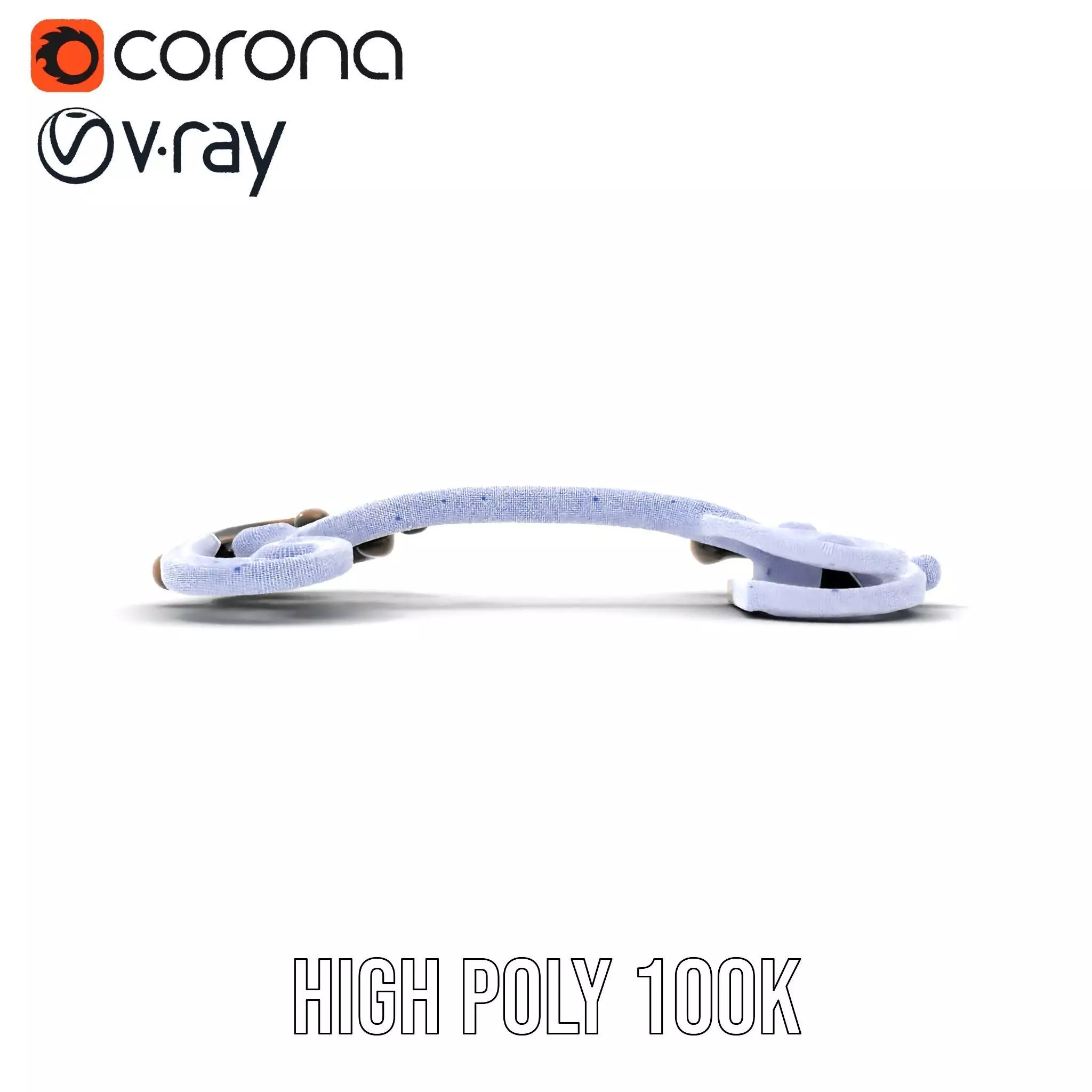 Ornate Bronze Handle model pack Low-poly 3D model_30