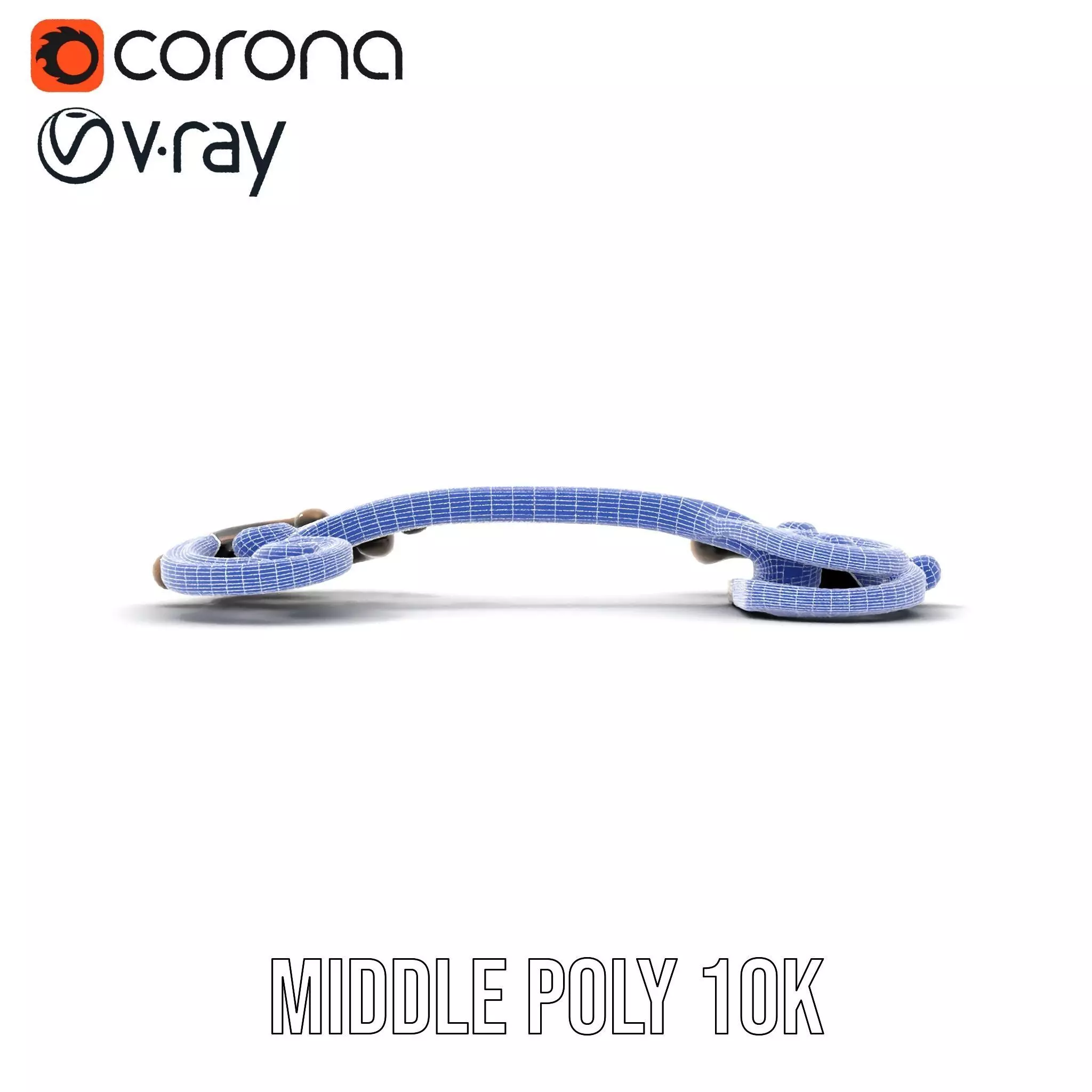 Ornate Bronze Handle model pack Low-poly 3D model_28