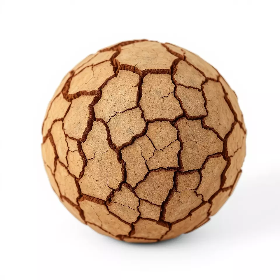 Cracked Earth Dry HQ PBR Textures Set Texture_1