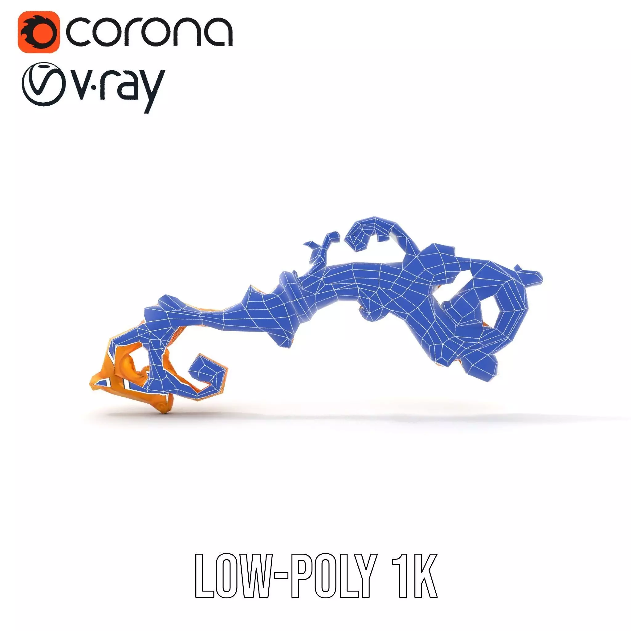 Elegant Gold Ornament model pack Low-poly 3D model_13