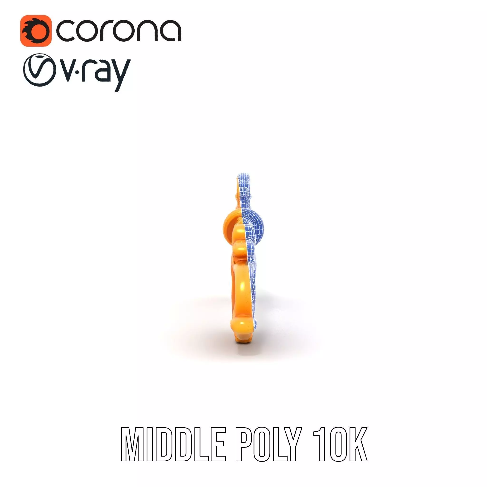 Elegant Gold Ornament model pack Low-poly 3D model_22