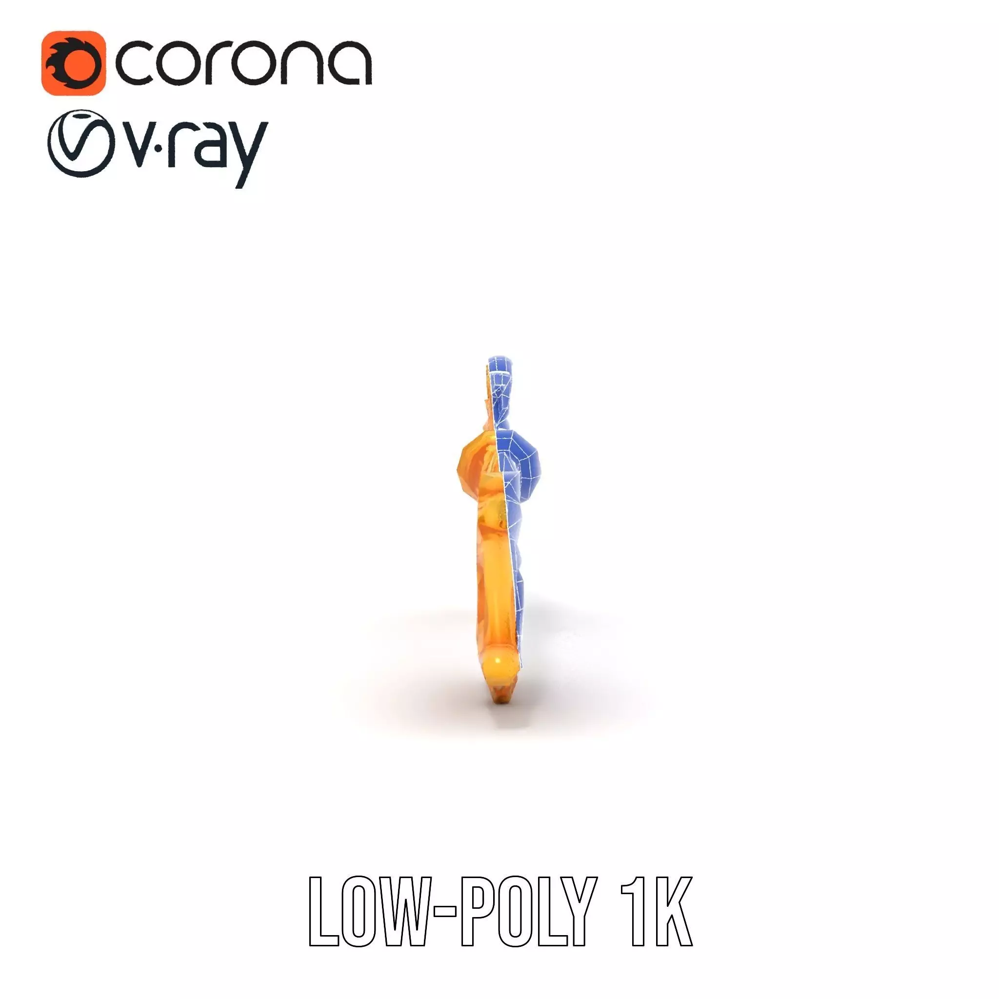 Elegant Gold Ornament model pack Low-poly 3D model_23