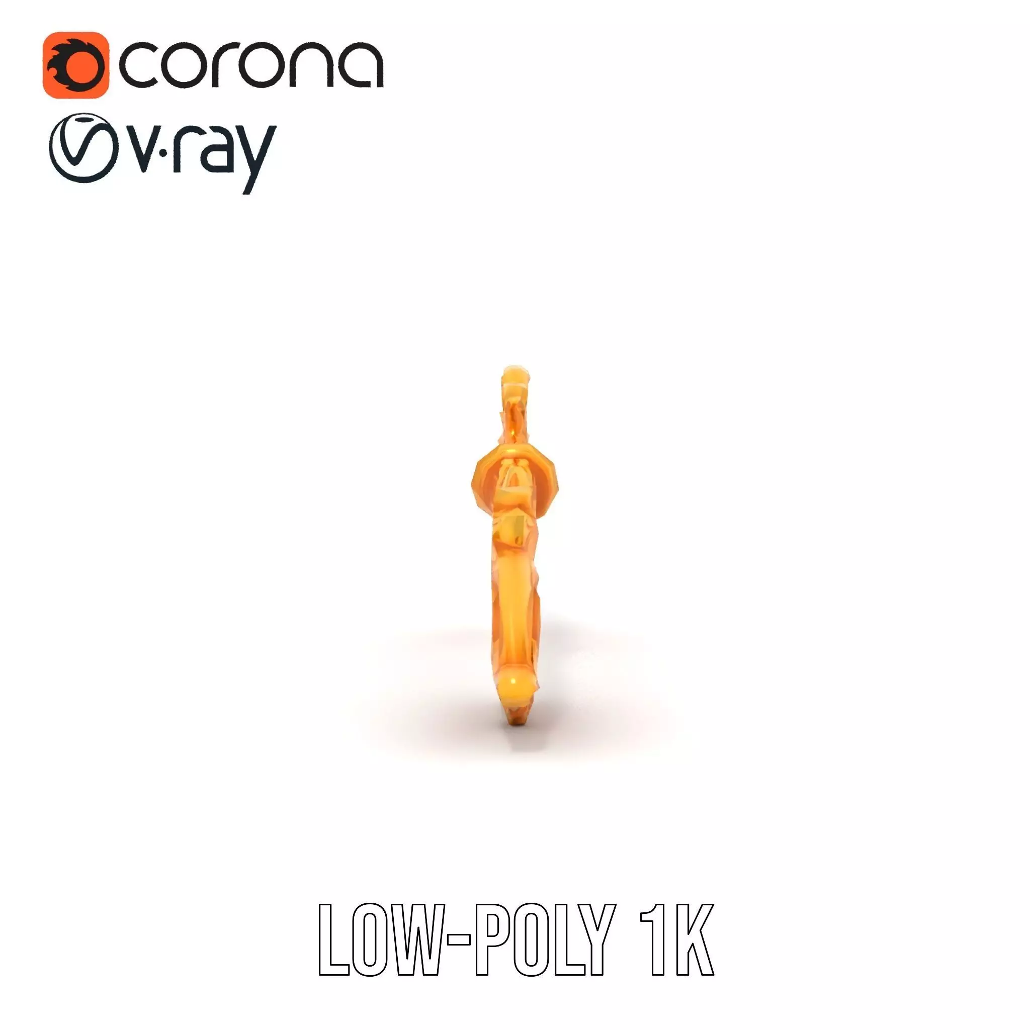 Elegant Gold Ornament model pack Low-poly 3D model_31