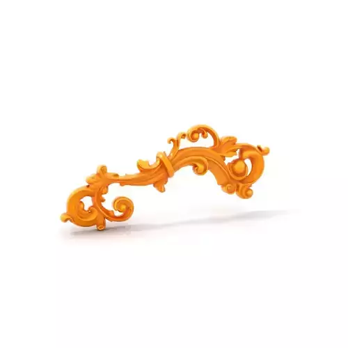 Elegant Gold Ornament model pack Low-poly 3D model