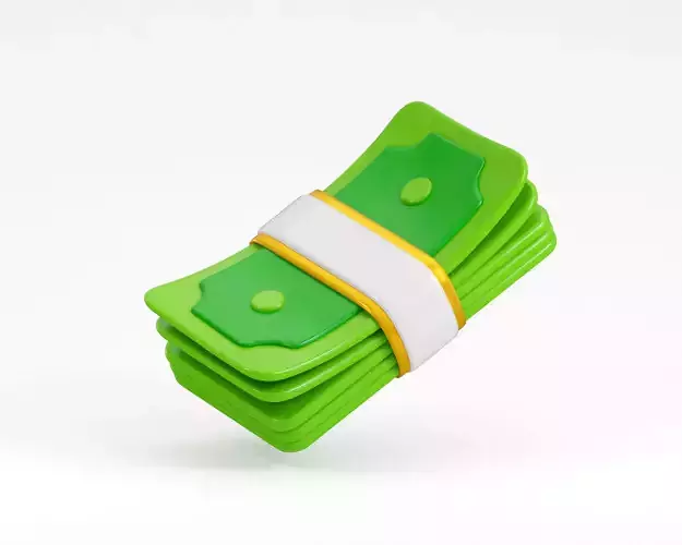 Cartoon Dollar Note Currency Bundle