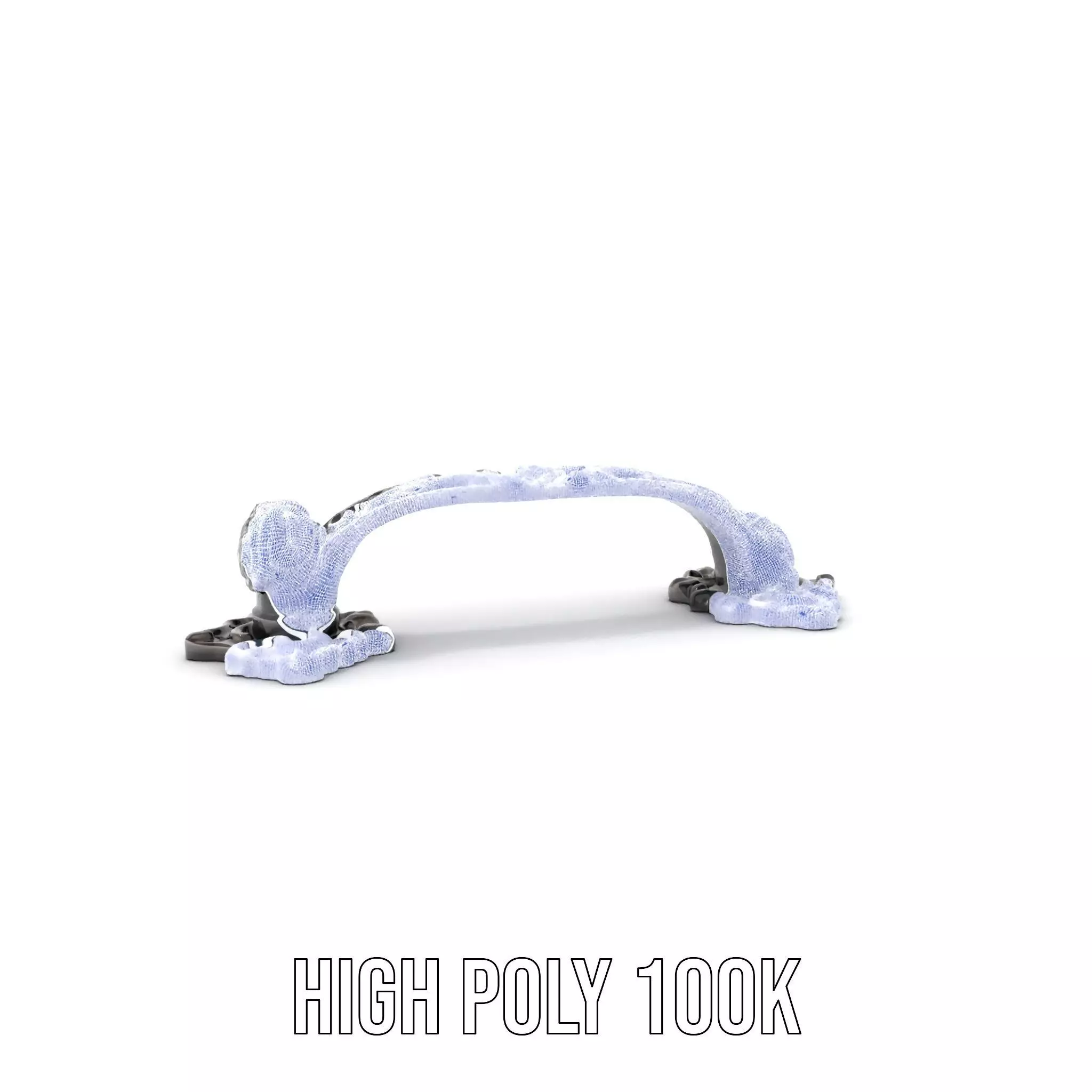 Vintage Ornate Handle model pack Low-poly 3D model_5