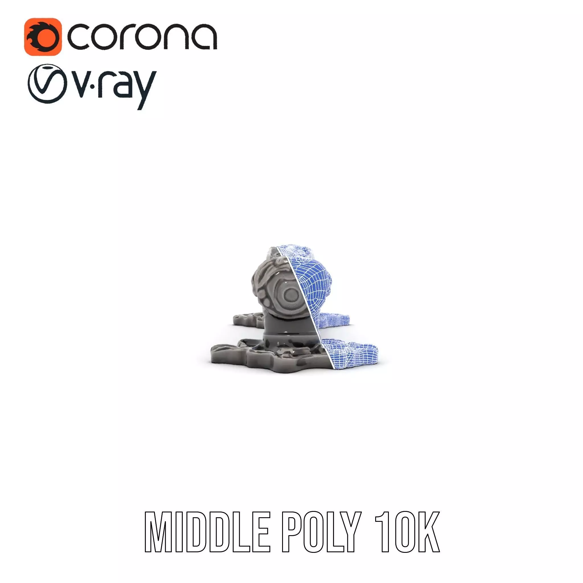 Vintage Ornate Handle model pack Low-poly 3D model_30