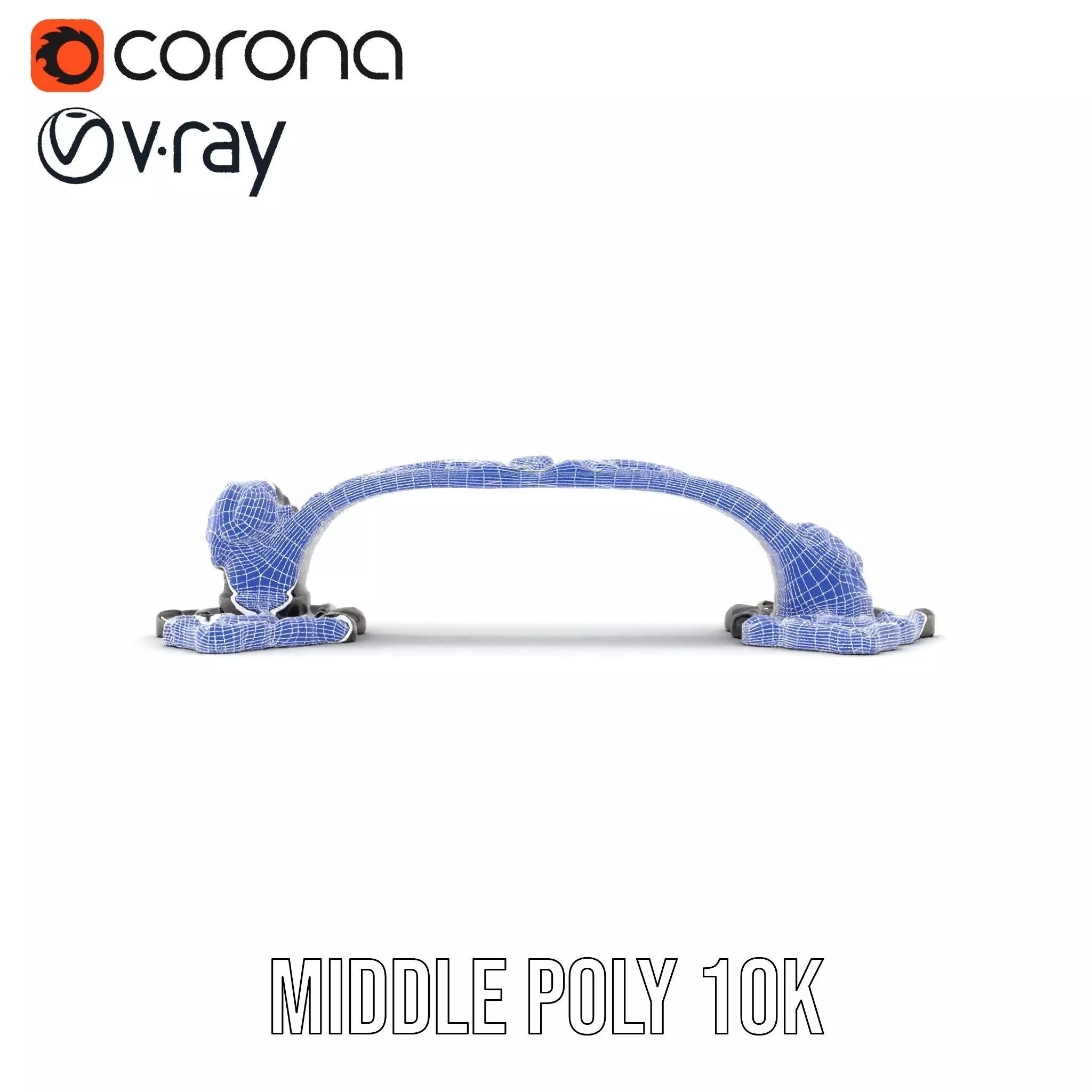 Vintage Ornate Handle model pack Low-poly 3D model_27