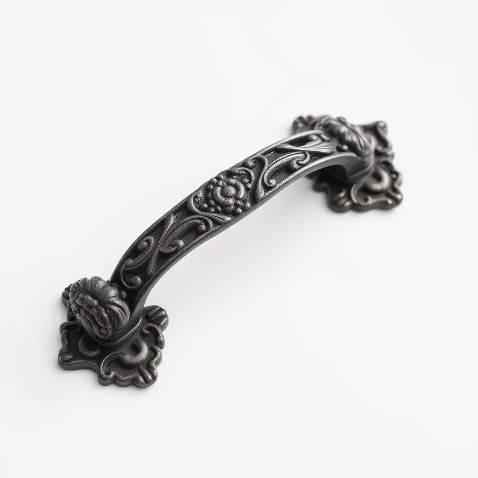 Vintage Ornate Handle model pack Low-poly 3D model_3