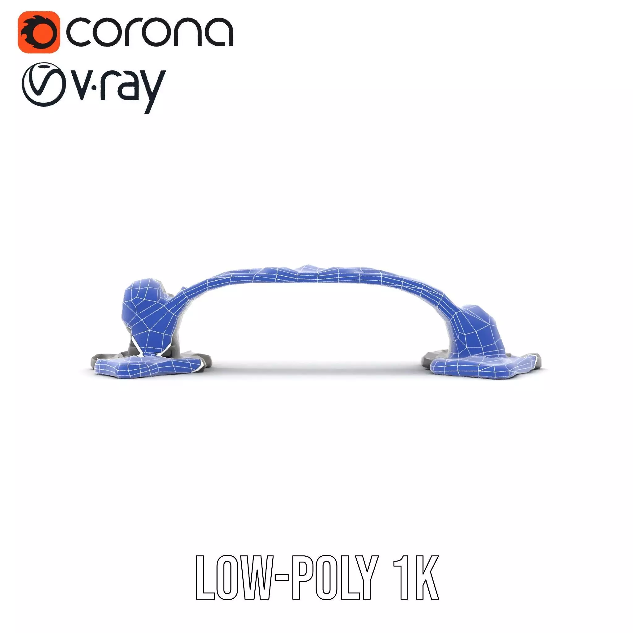 Vintage Ornate Handle model pack Low-poly 3D model_28