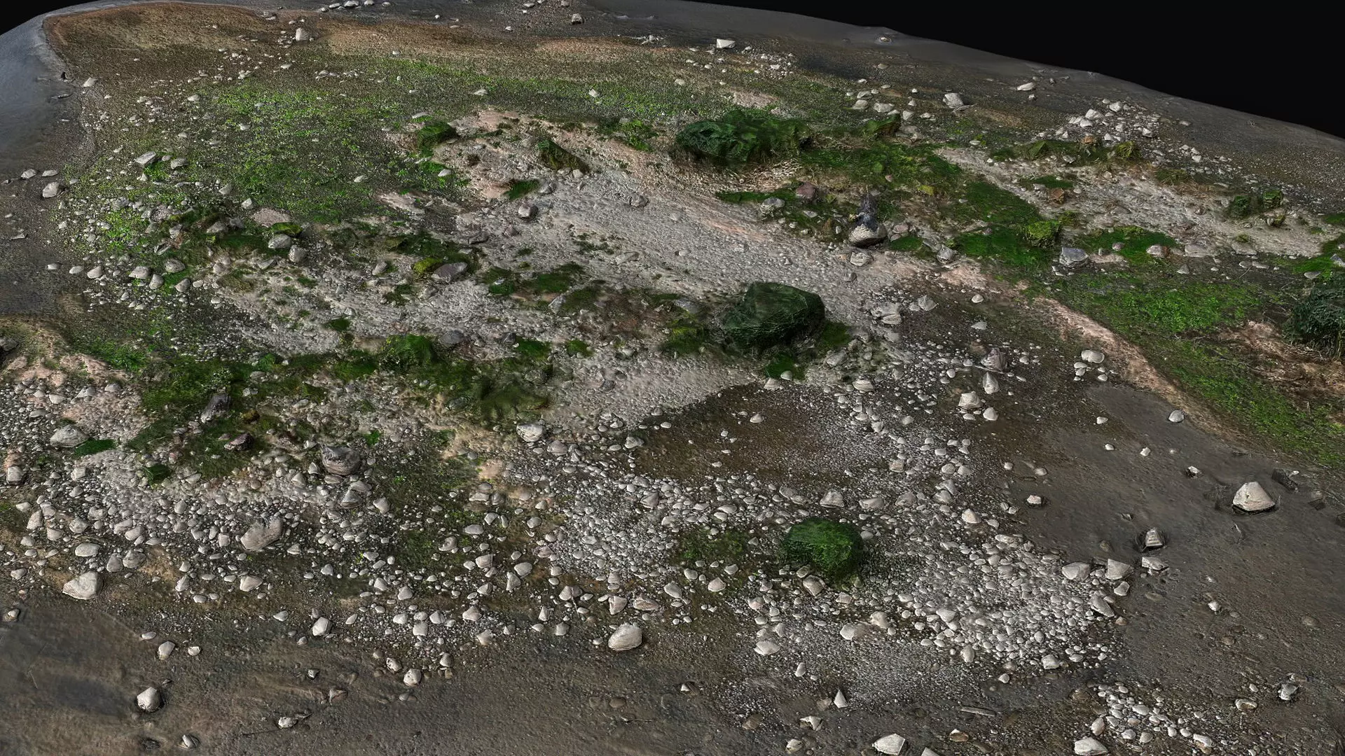 debris stones beach part11 PBR photogrammetry Low-poly 3D model_5