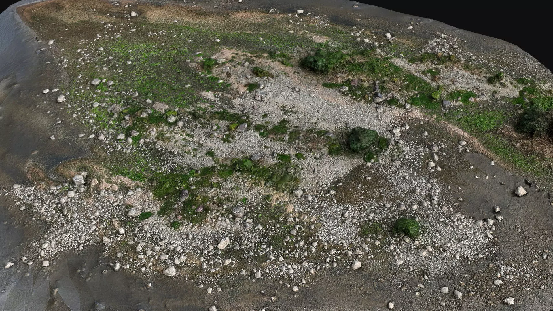 debris stones beach part11 PBR photogrammetry Low-poly 3D model_0