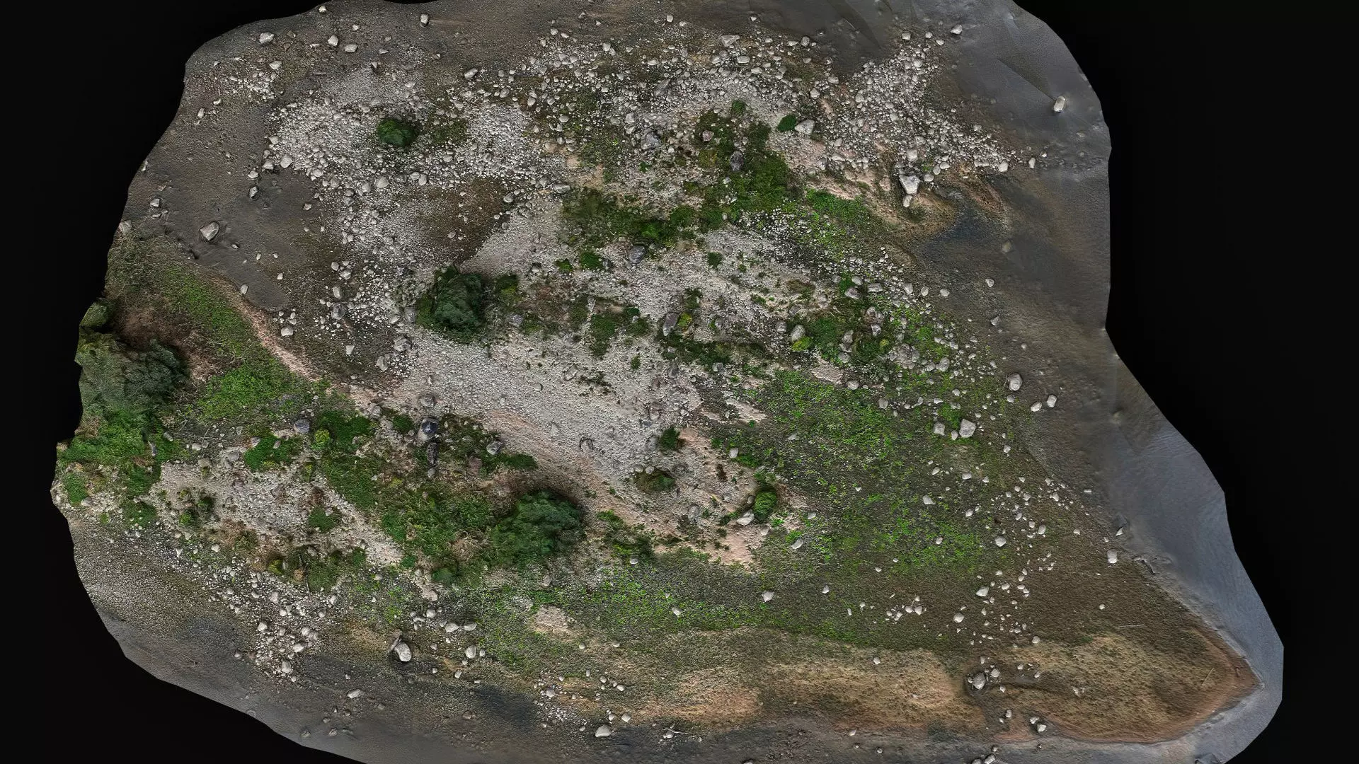 debris stones beach part11 PBR photogrammetry Low-poly 3D model_6