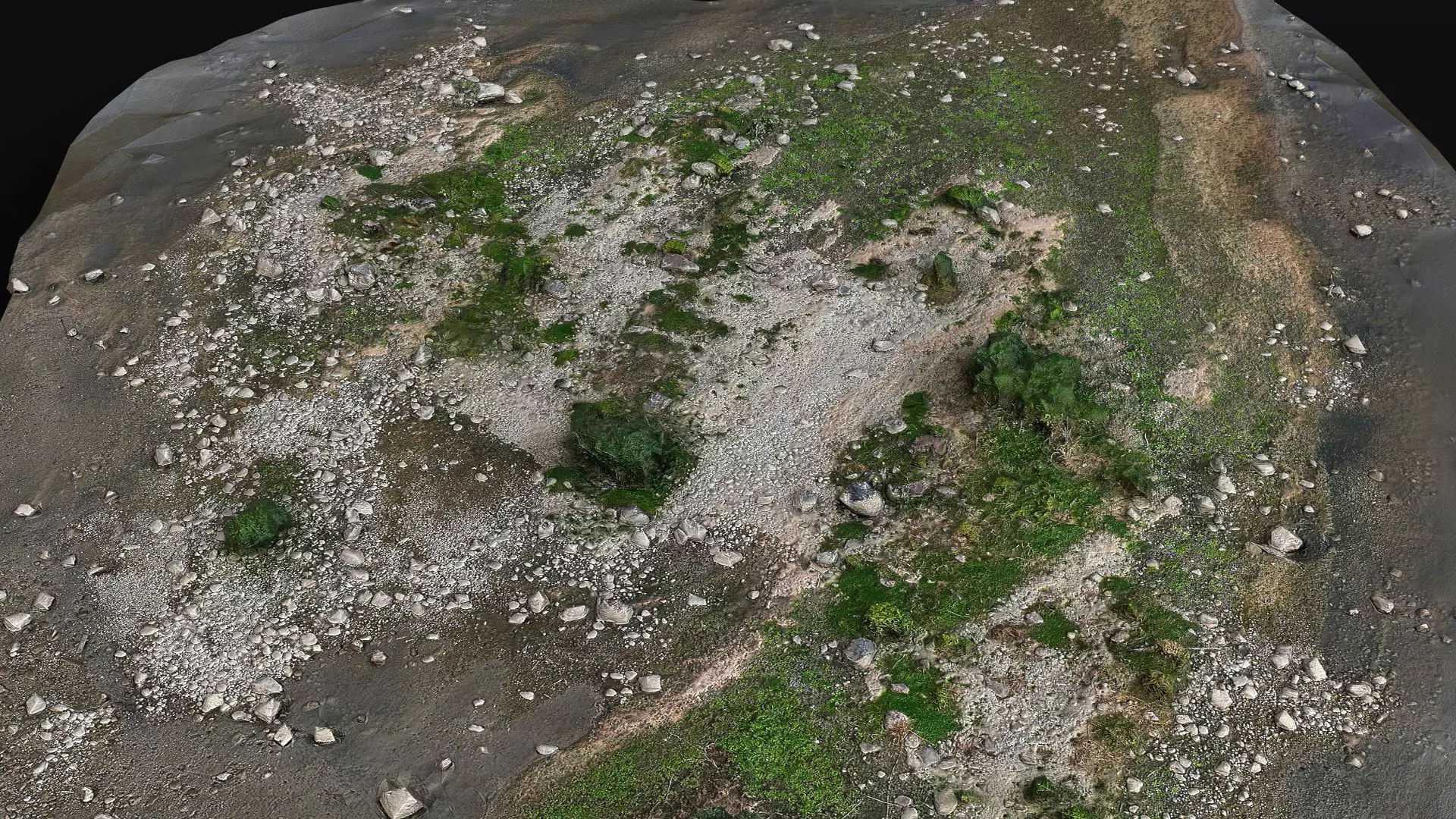 debris stones beach part11 PBR photogrammetry Low-poly 3D model_1