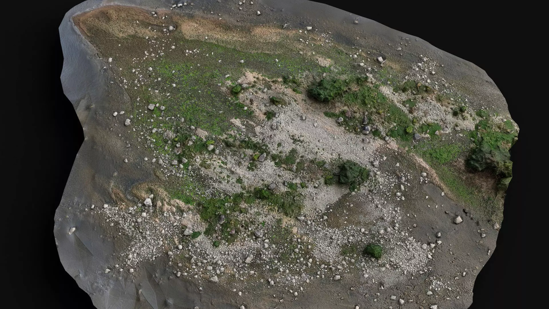 debris stones beach part11 PBR photogrammetry Low-poly 3D model_2