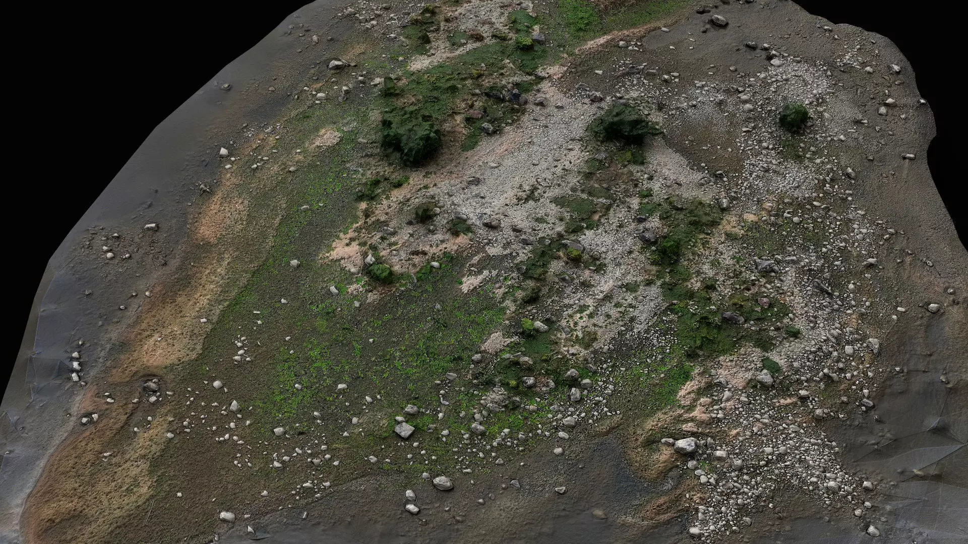 debris stones beach part11 PBR photogrammetry Low-poly 3D model_4