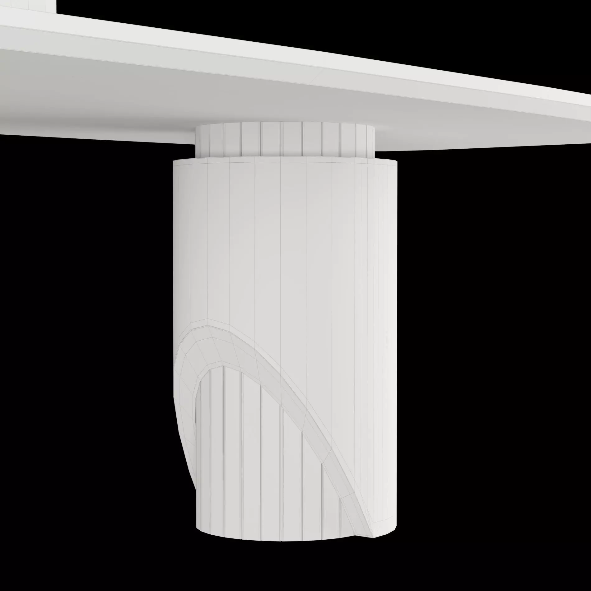 Modern dining table whith chair4 3D model_12