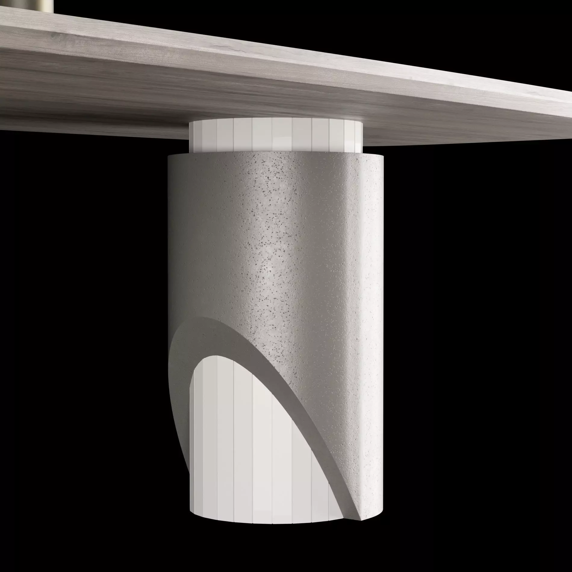 Modern dining table whith chair4 3D model_11